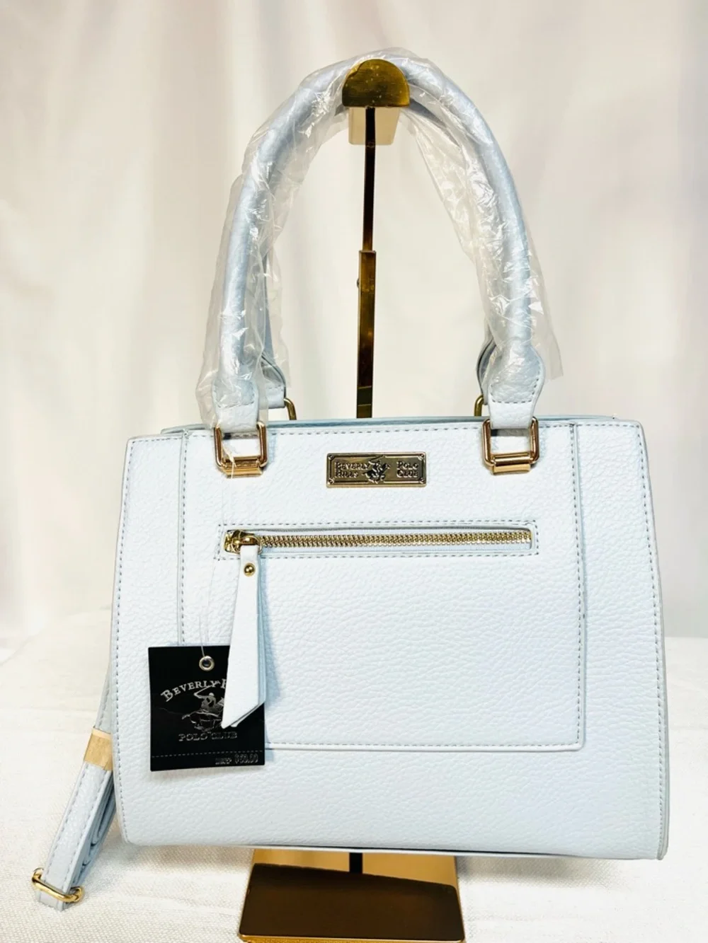 Beverly Hills Polo Club Light Blue Satchel
